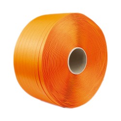 Orange Corded Polyester Strapping - 16mm x 850M